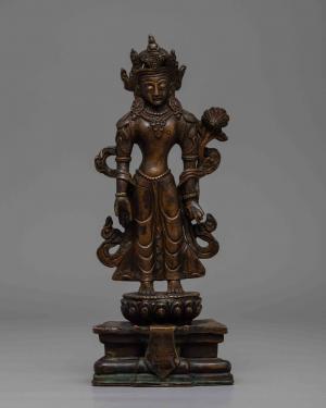 Chenresig Statue | Original Handcarved Sculpture | Bodhisattva Avalokitesvara | Traditional Himalayan Treasure | Buddhist Deity | Gift Ideas